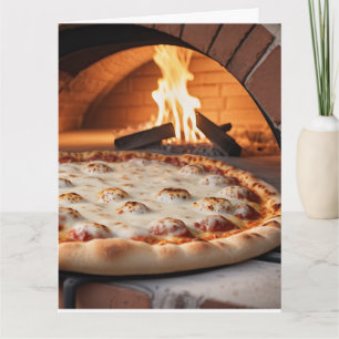 BOIS FIRED PIZZA CARTE DE SALUT D'ANNIVERSAIRE AMU
