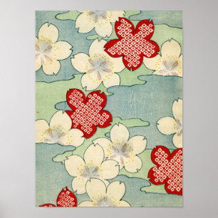 Bois Impression de fleurs de bois de chien