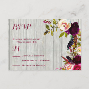 Bois patiné rustique de Boho RSVP