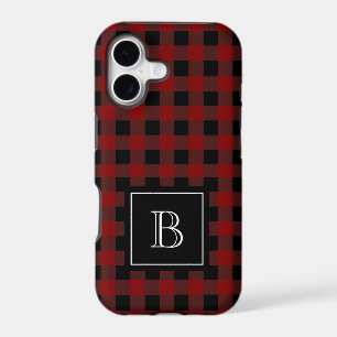 Bois rustique Bûcheron carreau de buffle Monogramm