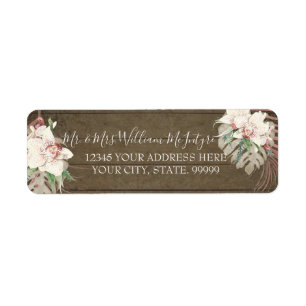 Bois rustique Classé Floral Tropical Foliage Maria