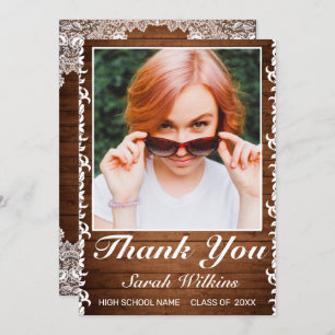 Bois rustique et dentelle blanche Photo Merci