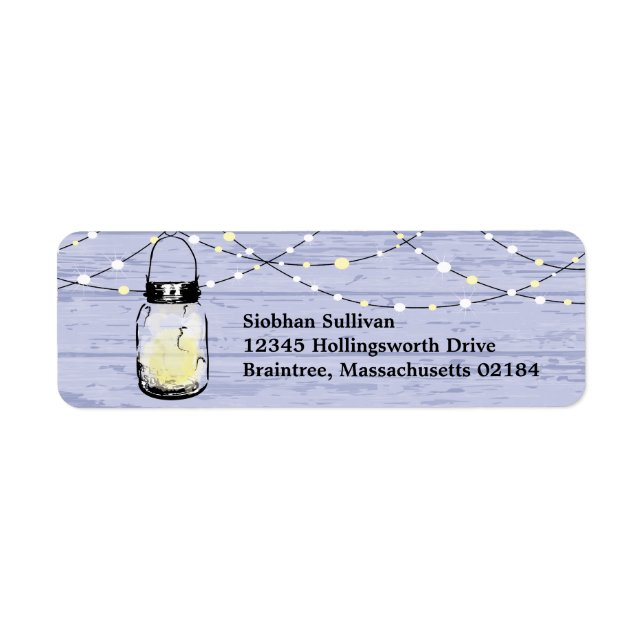 Bois rustique pendage Mason jarres et Mariage d'éc (Devant)