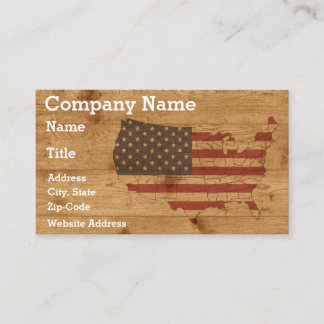 Bois rustique sur tout le Carte de visite des État