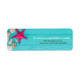 Bois Rustique Turquoise Coquillages Mariage Starfi
