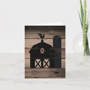 Bois rustique vieilli noir grange campagne merci