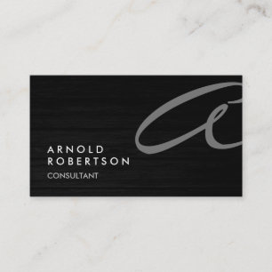 Bois simple gris clair Carte de visite tendance