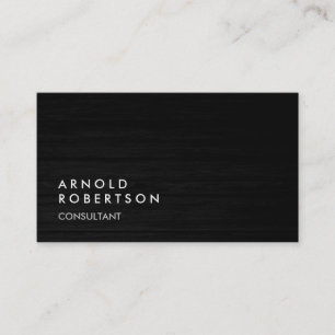 Bois simple gris clair Carte de visite tendance