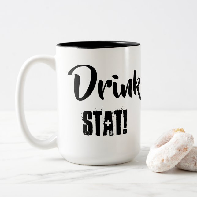 Bois Stat ! Mug (Avec donut)