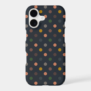Bois Tons Terre Sombres Motif Points Polka