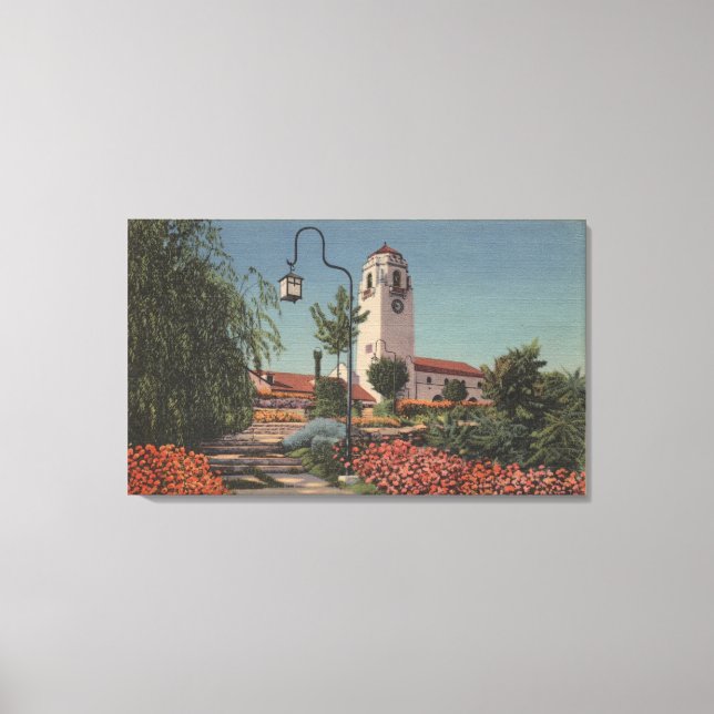 Boise, ID - View of Union Pacific Canvas Print (Front)