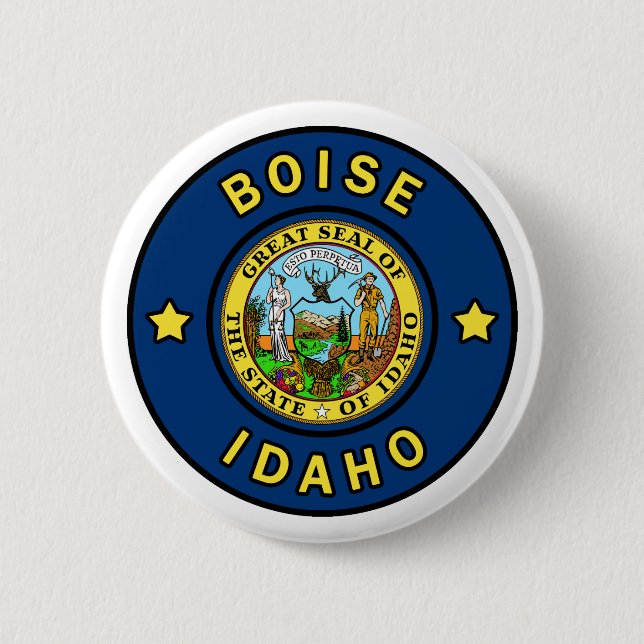 Boise Idaho 2 Inch Round Button (Front)