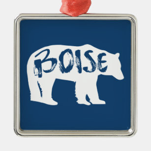 Boise Idaho Bear Metal Ornament