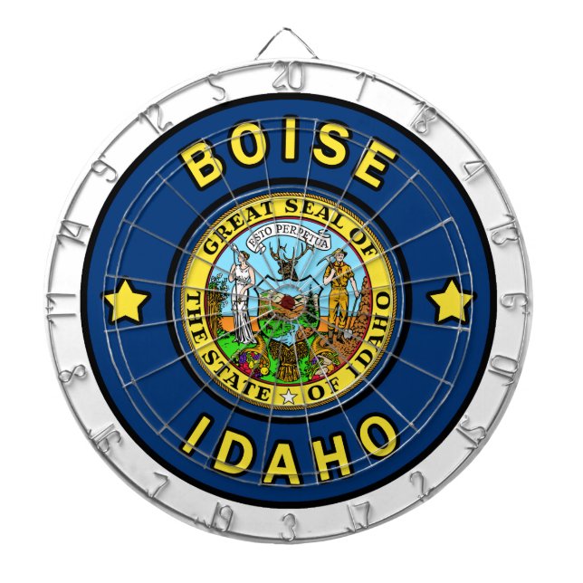 Boise Idaho Dartboard (Front)