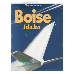 Boise Idaho flight poster