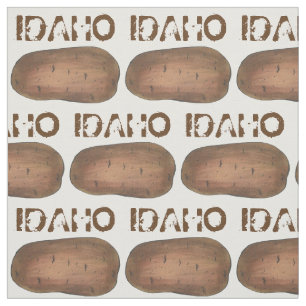 Boise Idaho ID Potato Brown Potatoes Spuds Food Fabric