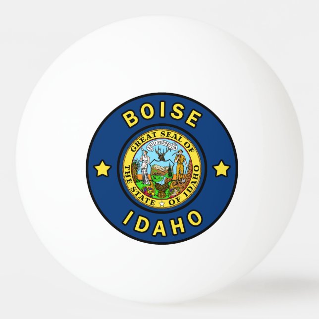Boise Idaho Ping Pong Ball (Front)