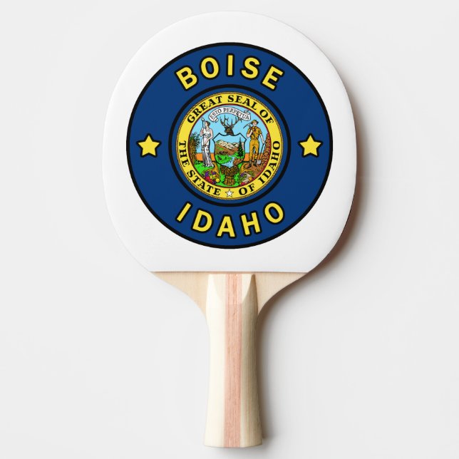 Boise Idaho Ping Pong Paddle (Front)