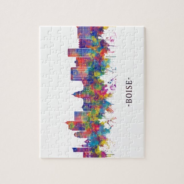 Boise Idaho Skyline Jigsaw Puzzle (Vertical)