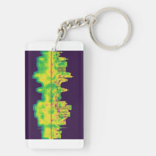 Boise Idaho Skyline Keychain