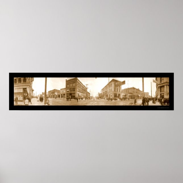Boise Idaho Street Photo 1907 Poster (Front)