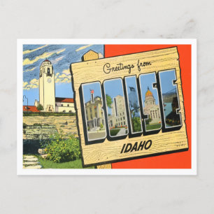 Boise, Idaho Vintage Big Letters Postcard