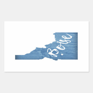 Boise, Idaho Wood Grain Sticker