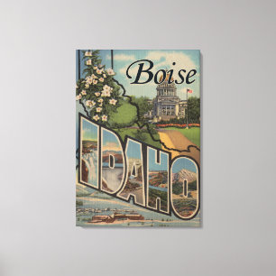 Boise, IdahoLarge Letter ScenesBoise, ID Canvas Print