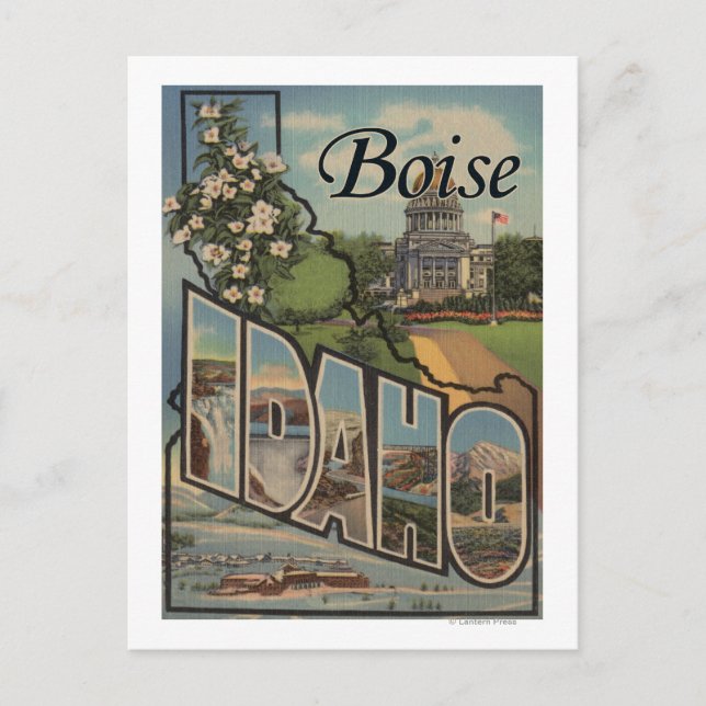 Boise, IdahoLarge Letter ScenesBoise, ID Postcard (Front)