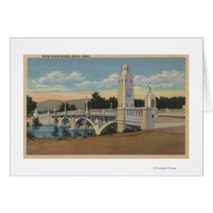 Boise, identification - vue de pont de rivière de