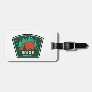 Boise National Forest Camping Luggage Tag