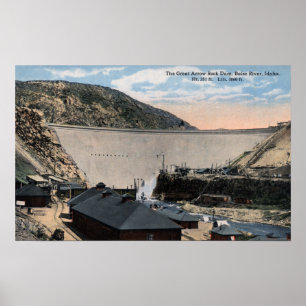 Boise River and Great Arrow Rock Dam Poster