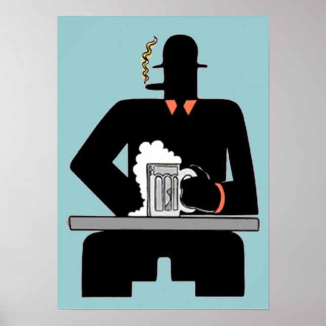 Boisson de bière Art Déco (Devant)