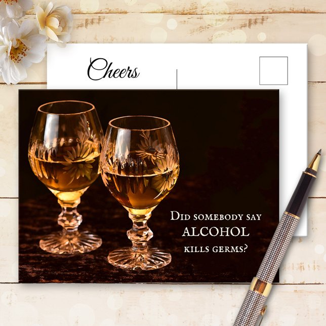 Boissons D'Alcool Drôle Se Bien Bientôt Carte Post (Créateur téléchargé)