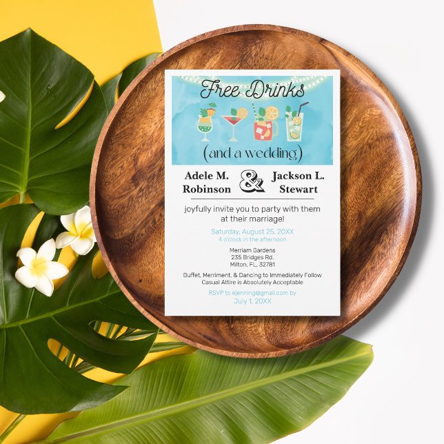 Boissons Gratuites Amusantes (et une Invitation de (Créateur téléchargé)