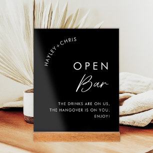 Boissons Sont Sur Nous Open Bar Black Mariage Bar 