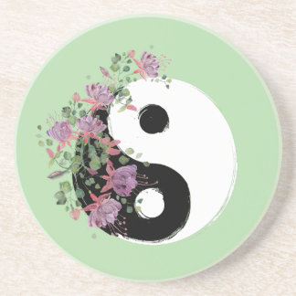 Boissons Yin Yang Dessous de Verre en Grès