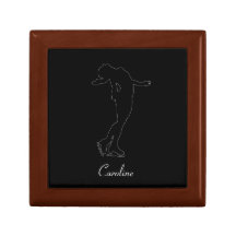 Boîte à bijoux personnelle pour patineur de glace