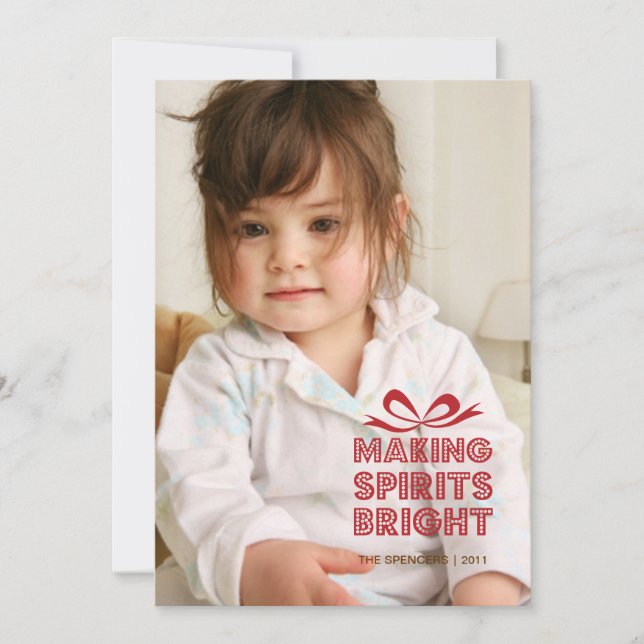 Boîte à cadeaux Carte de Noël (Devant)