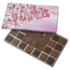 Boîte à chocolat de Noël rouge et blanc