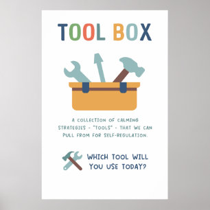 Boîte à outils Techniques de calme Poster en class