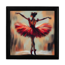 Elégant Pastel Ballerina dans un Tutu rouge