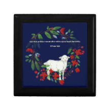 Love One Another | Lamb & Floral Keepsake Box