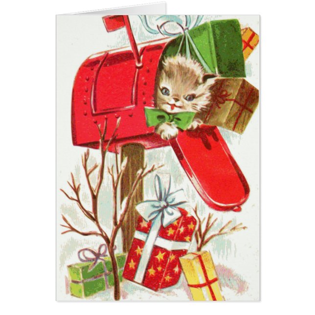 Boîte aux lettres Christmas Kitty (Devant)