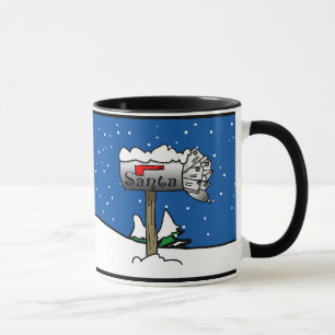 Boîte aux lettres père Noël - Mug de Noël