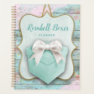 Boîte cadeau Bow Shabby Chic Planner
