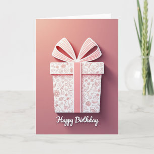Boîte Cadeau Douce Carte d'Anniversaire