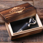 Boîte-cadeau gravée et stopper en forme de coeur