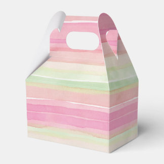 Boite cadeau Pink Green Watercolor