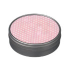 Motif de point rose et blanc de polka. Tacheté